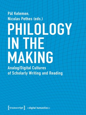 cover image of Philology in the Making